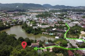 Prime Hillside with Lake Overview Land 2,023 sq. m Rai in Kathu near Loch Palm and Red Mountain Golf Courses