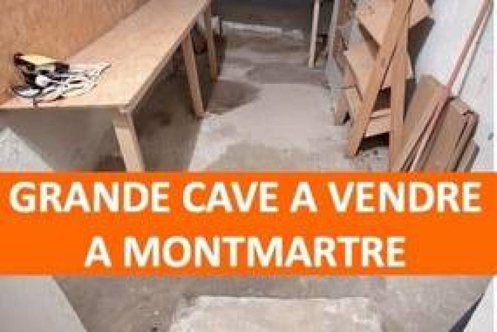 Grande cave saine de 12 m² (34 m³ utiles) – Montmartre, rue Lepic / Moulin Rouge