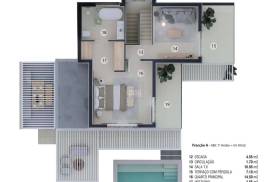 Semi-detached T2+1 villa with private pool
