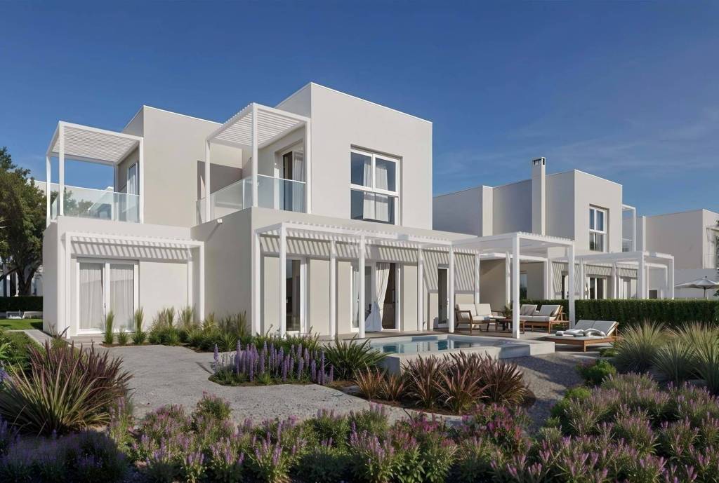 Semi-detached T2+1 villa with private pool