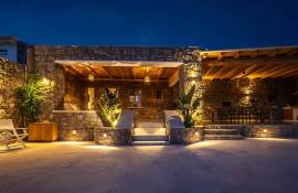 Luxury 3 Bed Lithos Cave Villa For sale in Agrari Mykonos