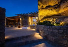 Luxury 3 Bed Lithos Cave Villa For sale in Agrari Mykonos