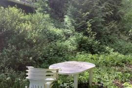 Wooden Chalet on Land Bordered by a River
