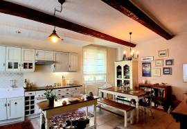 Charming Stone Village House With 3 Bedrooms With Garage And Delightful Courtyard, In A Sought-After Riverside Village.