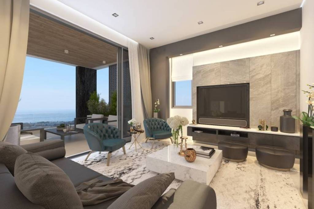 3 Bedroom Sea View Apartment - Paphos Town Centre