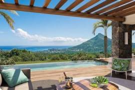 LUXURY SEA & MOUNTAIN VIEWS VILLA IN THE HILLS OF DOMAINE PALMYRE IN BLACK RIVER – MAURITIUS