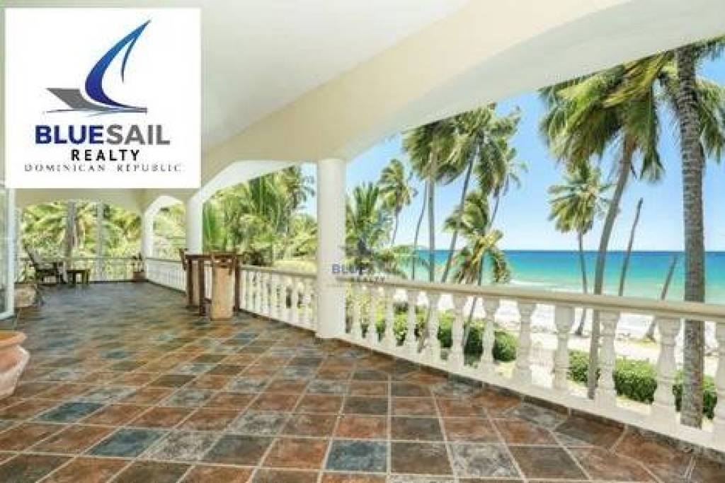 Spectacular 6-Bedroom Beachfront Villa in East Cabarete – Luxurious Oceanfront Living for $995,000!