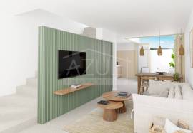 Approved project for two storey village house with patio Approved project for two storey village house with patio