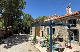 Charming Stone House with Successful Gite Business, Barn and Enclosed Garden Near Mansle - €159575