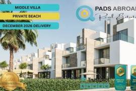A three-bedroom villa with its own garden, set within a gated beachfront community offering private beach access and resort-style facilities in Sahl Hasheesh.