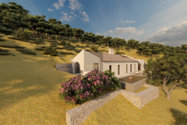 Plot of Land with new modern villa build near Faro - Algarve