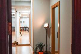Versatile workspace with storage and private office