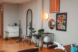 Versatile workspace with storage and private office