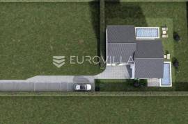 Privlaka – Building Plot with Project for a Modern Semi-Detached Villa with Two Pools