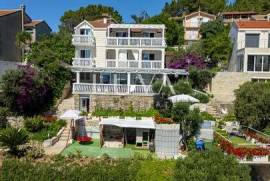 Korčula, Vela Luka, seafront house with apartments for sale