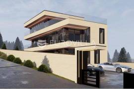Krk, Vrbnik, building plot with a building permit for a Villa with 4 residential units, garages
