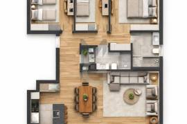 3-beds apartment with two terraces, in a condominium with swimming pool