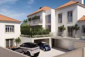 Apartamento T2 novo com garagem, terraço e condomínio fechado em Alcoitão, Cascais.