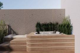 Apartamento T2 novo em Alcoitão com terraço, garagem e condomínio fechado.