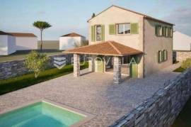 Krk, Garica, building plot 600 m² with a valid building permit