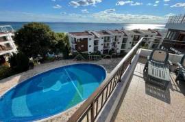 Apartment with 2 bedrooms, big terrace with pool and sea view, Messambria Fort, Elenite