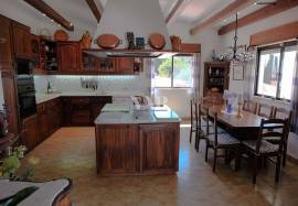 3 bedroom villa + 2 one bedroom flats for sale in Almancil with views over the countryside and the sea