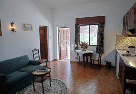 3 bedroom villa + 2 one bedroom flats for sale in Almancil with views over the countryside and the sea