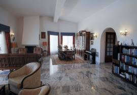3 bedroom villa + 2 one bedroom flats for sale in Almancil with views over the countryside and the sea
