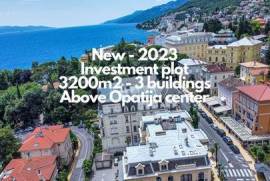 OPATIJA, CENTER - NEW - larger investment land for the construction of 3 buildings, center of Opatija, view