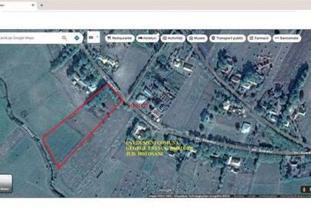 Plot for sale at 14 km away from Dorohoi, BT (Sipotei)