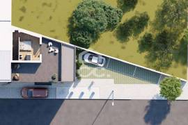 Land with approved project for a building with 3 apartments in the center of Avelar.