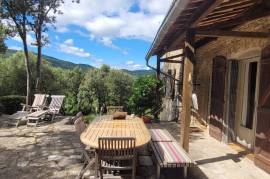 Charming Stone Farmhouse With 105 M2 Of Living Space On 19209 M2 Of Scrubland And Holm Oak Trees On A Hillside.