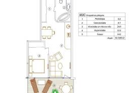 Apartment for sale in Riga, 62.00m2