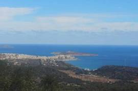 Panoramic seaview plot with building license, Agios Nikolaos