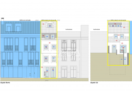 Building in the historic center with project for 7 apartments in S. Vicente, Braga