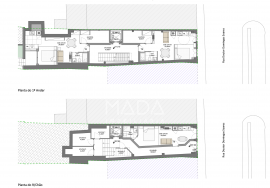 Building in the historic center with project for 7 apartments in S. Vicente, Braga