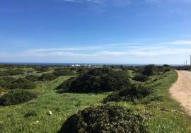 Rustic land with 9440 m2 of area and sea view located 1km from Praia da Ingrina