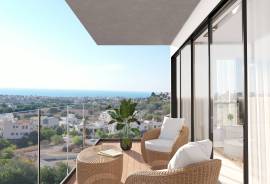2 Bedroom Sea View Top Floor Apartment - Paphos Town.