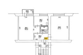 Apartment in  Jurmala city for sale 55.000€