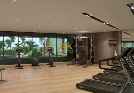 3 bedroom apartment with pool and patio