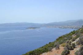 Large prime seafront plot with building license land, Agios Nikolaos