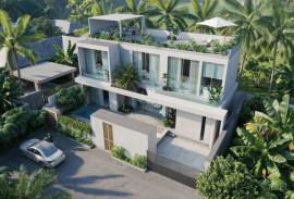 Modern 4-bedroom pool villa for sale 2 minutes from Nai Harn Beach