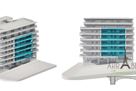 New construction, T3 apartment of 152 m2 + terrace 20 to 210 m2, parking, view of the Tagus River, Barreiro