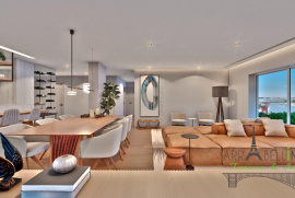 New construction, T3 apartment of 152 m2 + terrace 20 to 210 m2, parking, view of the Tagus River, Barreiro