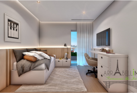 New construction, T3 apartment of 152 m2 + terrace 20 to 210 m2, parking, view of the Tagus River, Barreiro