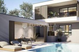 Zadar, Rtina,Miletići - luxury villa project on 436 m² plot – building permit, pool, sea view