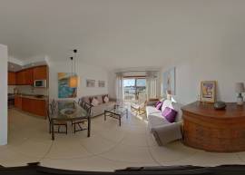 1 bedroom apartment (T0+1) with SEA VIEW on the first line of the beach in Armação de Pêra